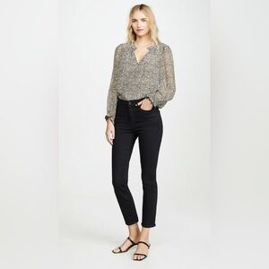 MOTHER - The Mid Rise Dazzler Ankle Size 24 in Not Guilty (black)